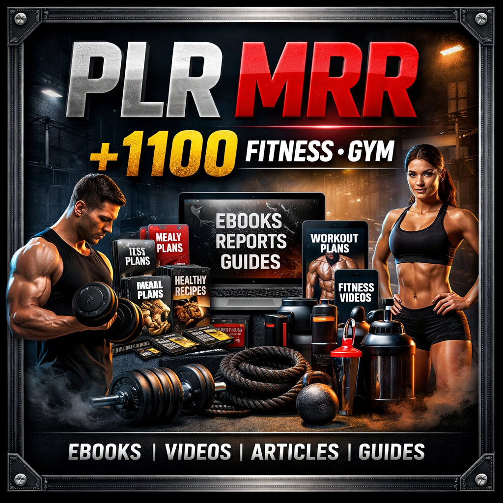 1100+ Done-for-You Fitness & Gym Assets – Full PLR & MRR Rights