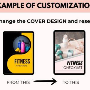 Editable Fitness Checklist Printable – PLR & Resell Rights Included