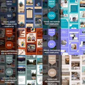 3500+ Fully Editable Canva Social Media Templates Mega Bundle