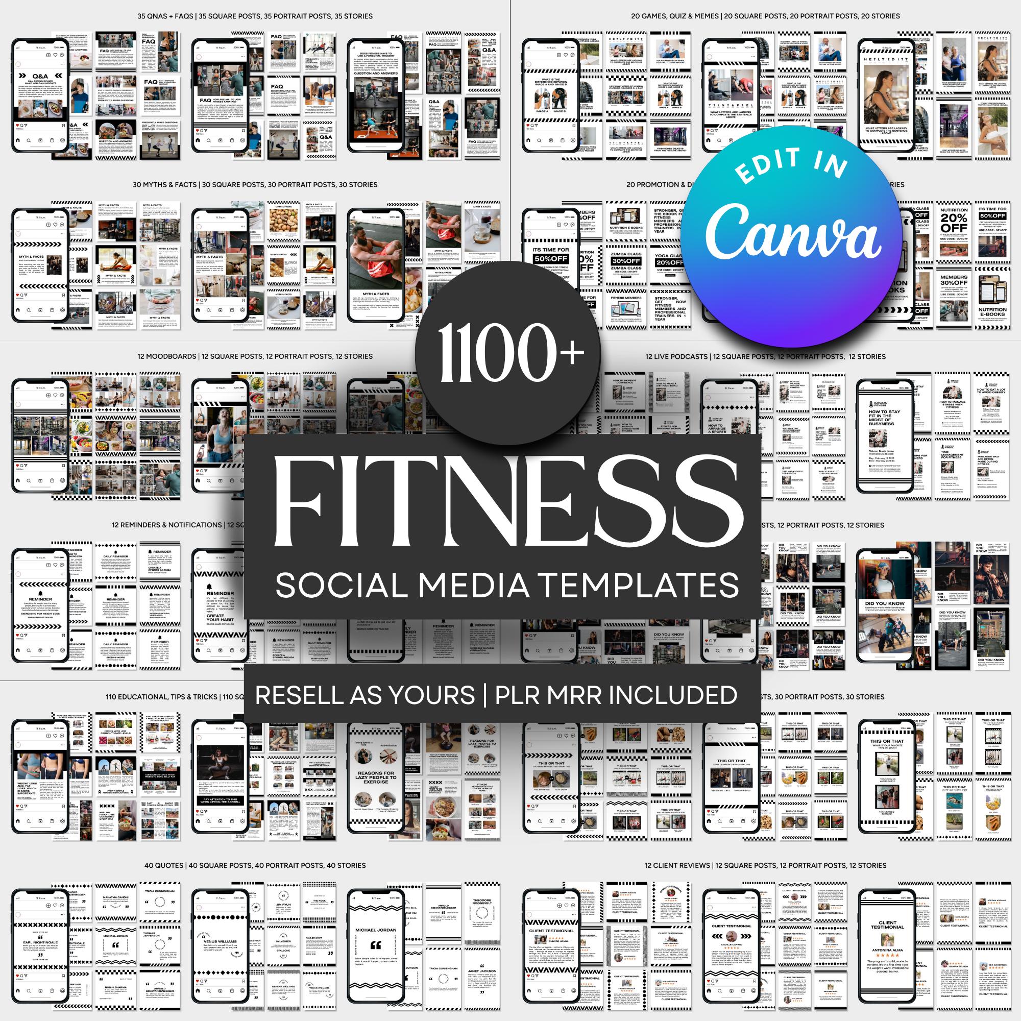 1100+ Done-for-You Fitness & Gym Assets – Full PLR & MRR Rights - Image 3